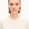 ”Kenzo Signature” broderad, löst stickad tröja i bomull och ull ”Kenzo Signature” broderad, löst stickad tröja i bomull och ull