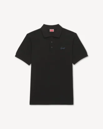 Kenzo Signature’ broderad slim fit-polotröja i bomull