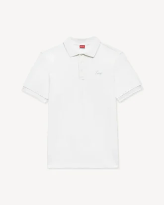 Kenzo Signature’ broderad slim fit-polotröja i bomull