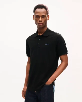 Kenzo Signature’ broderad slim fit-polotröja i bomull