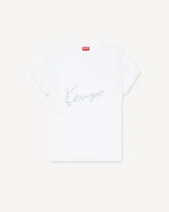 kenzo signature broderad t shirt i bomull 1 11 330x413 - Kenzo Signature broderad T-shirt i bomull