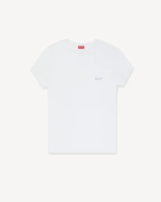 Kenzo Signature broderad T-shirt i bomull
