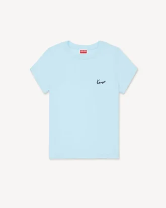 Kenzo Signature broderad T-shirt i bomull