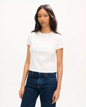 kenzo signature broderad t shirt i bomull 2 11 330x413 - Kenzo Signature broderad T-shirt i bomull