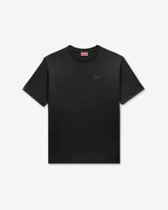 Kenzo Signature broderad T-shirt i bomull