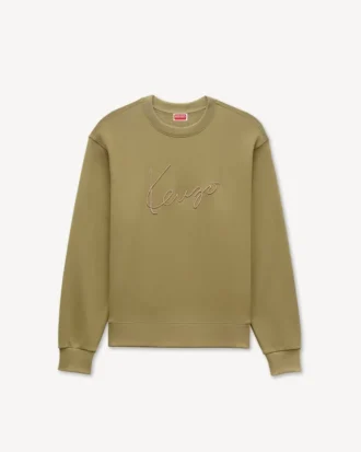 Kenzo Signature’ broderad tröja i bomull