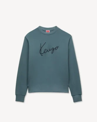 Kenzo Signature’ broderad tröja i bomull