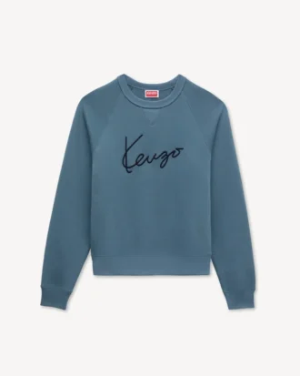 Kenzo Signature’ broderad tröja i bomull