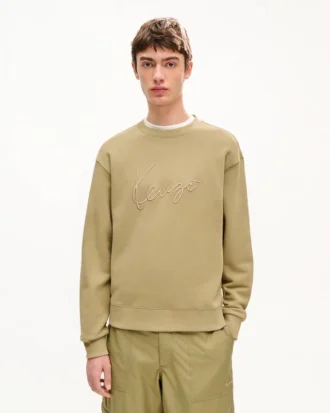 Kenzo Signature’ broderad tröja i bomull