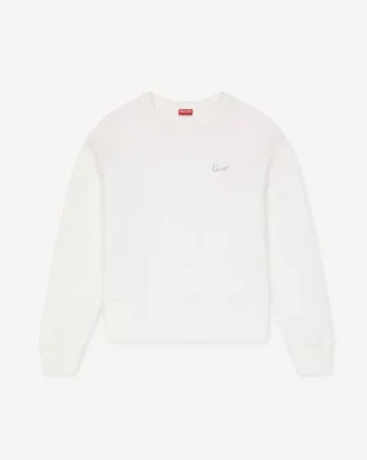 Kenzo Signature’ broderad tröja i bomull