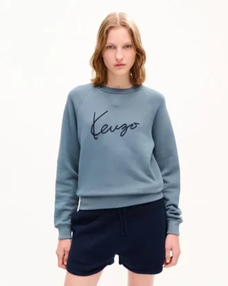 Kenzo Signature’ broderad tröja i bomull