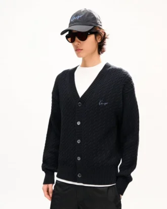 Kenzo Signature Cable’ broderad stickad kofta Kenzo Signature Cable’ broderad stickad kofta