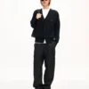 Kenzo Signature Cable’ broderad stickad kofta
