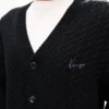 Kenzo Signature Cable’ broderad stickad kofta