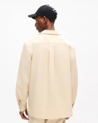 ”Kenzo Signature” oversized-skjorta i bomull med fiskbensmönster