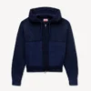’Kenzo Signature’ stickad hoodie med dragkedja i bomullsull ’Kenzo Signature’ stickad hoodie med dragkedja i bomullsull
