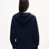 ’Kenzo Signature’ stickad hoodie med dragkedja i bomullsull ’Kenzo Signature’ stickad hoodie med dragkedja i bomullsull