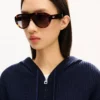 ’Kenzo Signature’ stickad hoodie med dragkedja i bomullsull ’Kenzo Signature’ stickad hoodie med dragkedja i bomullsull