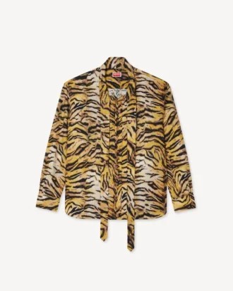 Kenzo Tiger’ Bow-skjorta i bomull