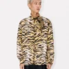 Kenzo Tiger’ Bow-skjorta i bomull