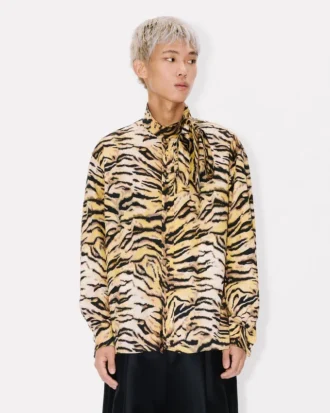 Kenzo Tiger’ Bow-skjorta i bomull