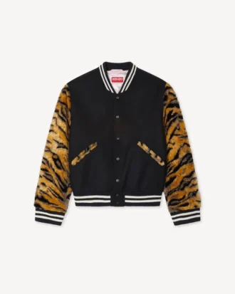 Kenzo Tiger’ könsneutral varsityjacka i ny ull
