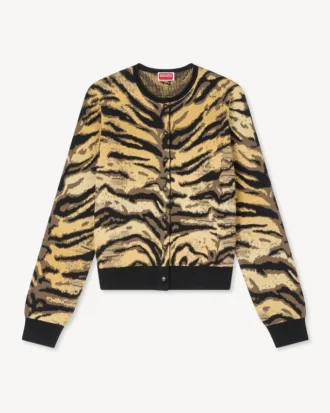 Kenzo Tiger-kofta i blandning av bomull och ull