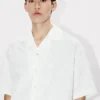 Kenzo Tiger’ kortärmad skjorta i bomullsjacquard