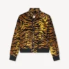 Kenzo Tiger-träningsjacka i sammetjacquard