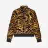 Kenzo Tiger-träningsjacka i sammetjacquard