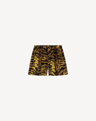 Kenzo Tiger’ träningsshorts i sammetjacquard