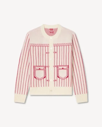 Kenzo Trompe L’oeil-kofta i bomull och ull