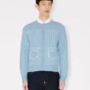 Kenzo Trompe L’oeil-kofta i bomull och ull Kenzo Trompe L’oeil-kofta i bomull och ull