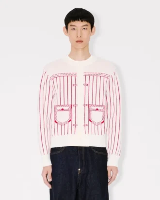 Kenzo Trompe L’oeil-kofta i bomull och ull