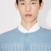 Kenzo Trompe L’oeil-kofta i bomull och ull Kenzo Trompe L’oeil-kofta i bomull och ull