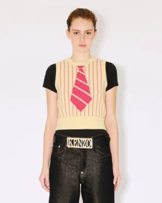 Kenzo Trompe L’œIl’ väst i ullbomull Kenzo Trompe L’œIl’ väst i ullbomull