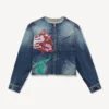 Kenzo Tulip-arbetsjacka i japansk denim