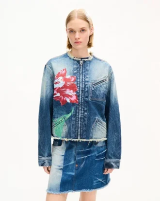 Kenzo Tulip-arbetsjacka i japansk denim