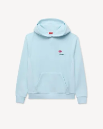 Kenzo Tulip’ broderad hoodie i bomull Kenzo Tulip’ broderad hoodie i bomull