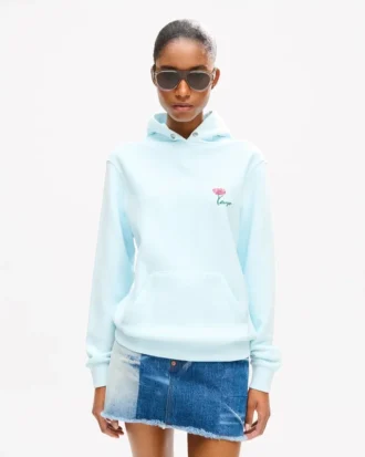 Kenzo Tulip’ broderad hoodie i bomull Kenzo Tulip’ broderad hoodie i bomull