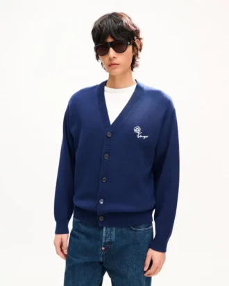 Kenzo Tulip’ broderad kofta i ull och bomull