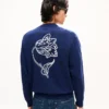 Kenzo Tulip’ broderad kofta i ull och bomull Kenzo Tulip’ broderad kofta i ull och bomull