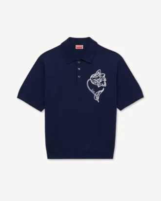 Kenzo Tulip’ broderad polotröja i ull och bomull