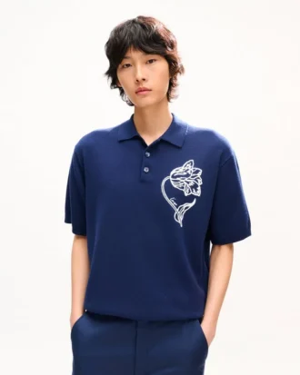 Kenzo Tulip’ broderad polotröja i ull och bomull