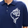 Kenzo Tulip’ broderad polotröja i ull och bomull Kenzo Tulip’ broderad polotröja i ull och bomull