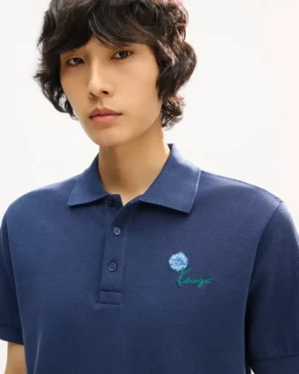 Kenzo Tulip’ broderad slim fit-polotröja i bomull
