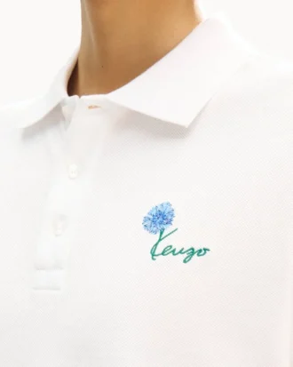Kenzo Tulip’ broderad slim fit-polotröja i bomull