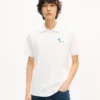 Kenzo Tulip’ broderad slim fit-polotröja i bomull Kenzo Tulip’ broderad slim fit-polotröja i bomull