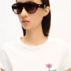 Kenzo Tulip’ broderad T-shirt i bomull Kenzo Tulip’ broderad T-shirt i bomull