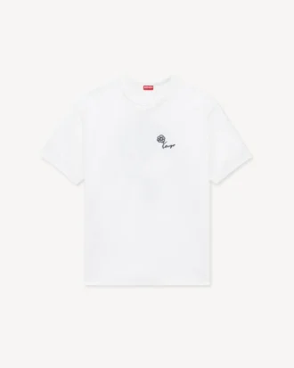 Kenzo Tulip’ broderad T-shirt i bomull